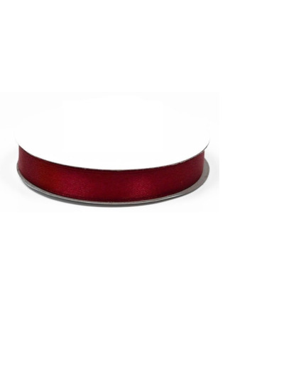 Ruban satin bordeaux largeur 12 mm