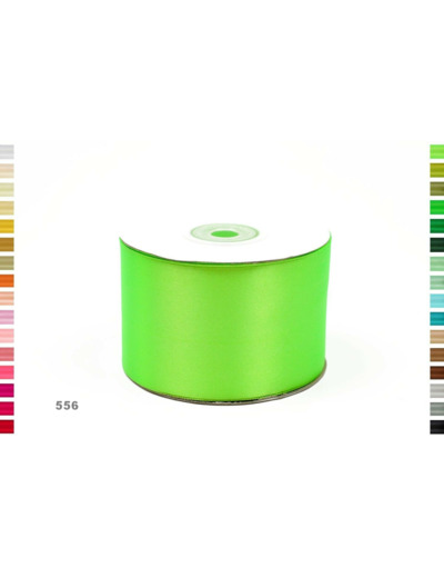 Ruban satin vert flash 556 largeur 50 mm