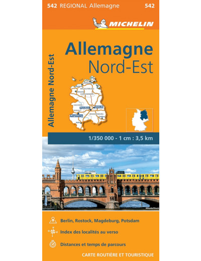 CARTE REGIONALE ALLEMAGNE NORD-EST