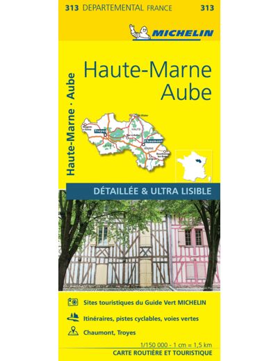 CARTE DEPARTEMENTALE FRANCE - CARTE DEPARTEMENTALE AUBE, HAUTE-MARNE