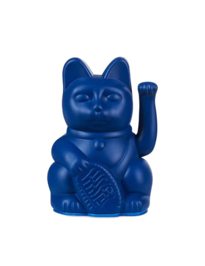 Lucky cat Mini bleu