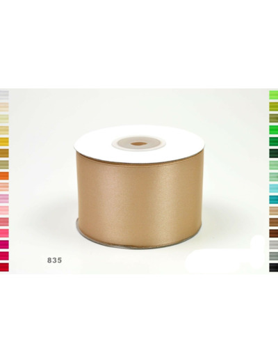 Ruban satin sand beige 835 Largeur 50 mm