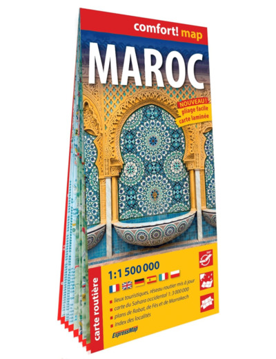 MAROC 1/1.500.000 (CARTE GRAND FORMAT LAMINEE)