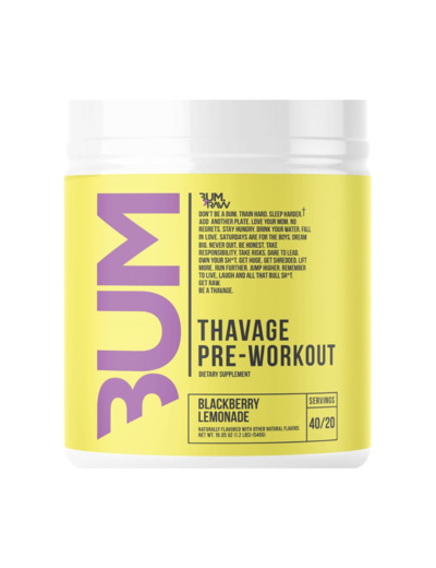 RAW NUTRITION BUM THAVAGE PRE-WORKOUT 520G