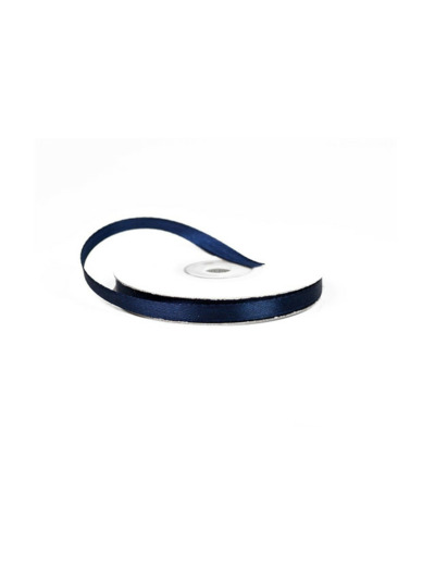 Ruban satin bleu marine 370 Largeur 6 mm