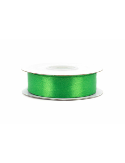 Ruban satin 18 mm de large par bobine de 25m Vert noel