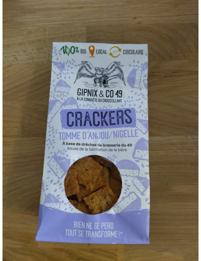 Crackers tomme d'Anjou - Nigelle