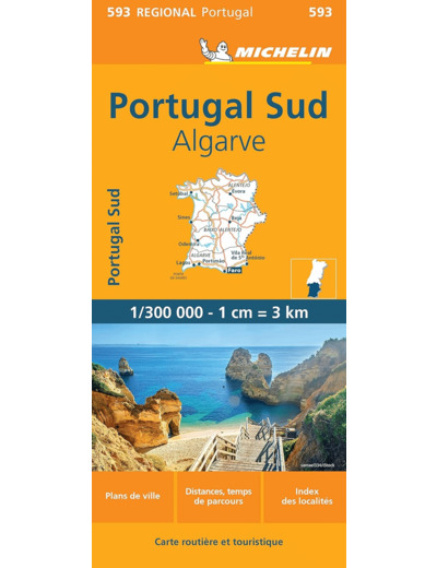 CARTE REGIONALE PORTUGAL SUD : ALGARVE