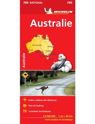 CARTE NATIONALE AUSTRALIE / AUSTRALIE