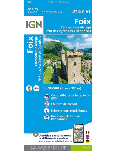 2147ET FOIX, TARASCON-SUR-ARIEGE, PNR DES PYRENEES ARIEGEOISES /RECTO