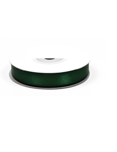 Ruban satin vert tres fonce 587 largeur 12 mm