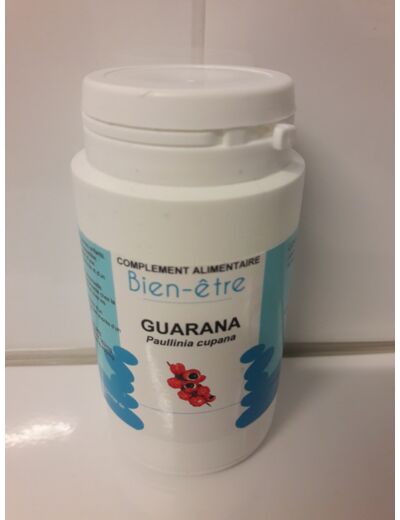Bien-être - guarana - complément alimentaire - 120 gélules de 375 mg - 12/2022