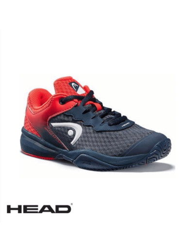 HEAD SPRINT 3.0 CLAY Midnight Navy/Neon Red KIDS