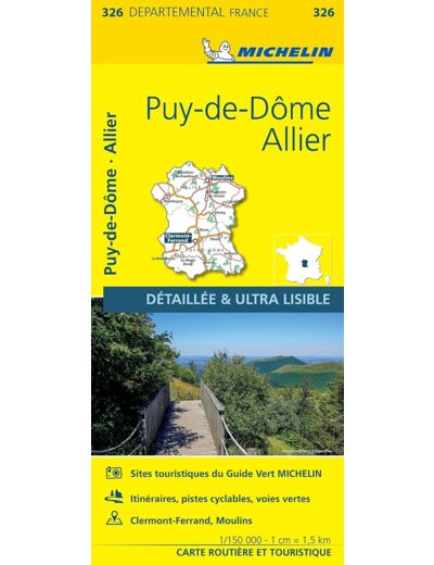 CARTE DEPARTEMENTALE PUY-DE-DOME, ALLIER