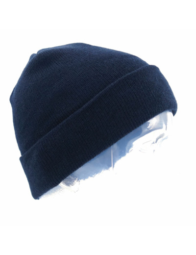 BONNET MILITAIRE MAILLE THINSULATE BLEU MARINE