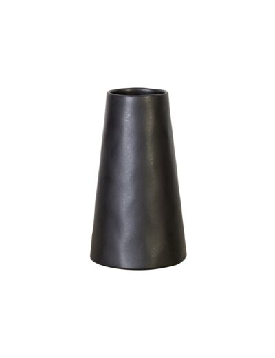 Vase cône 25 cm Sable noir