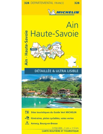 CARTE DEPARTEMENTALE AIN, HAUTE-SAVOIE