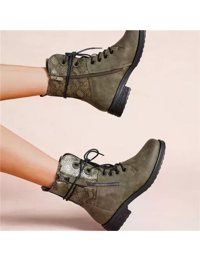 R440- Bottines bi-matière (T36-T42) (kaki)