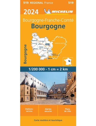 CARTE REGIONALE BOURGOGNE 2024