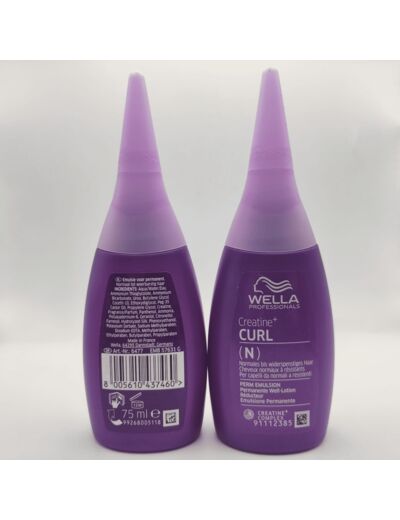 2 Réducteur permanente Curl (N) - Cheveux normaux à résistants - 2x75ml