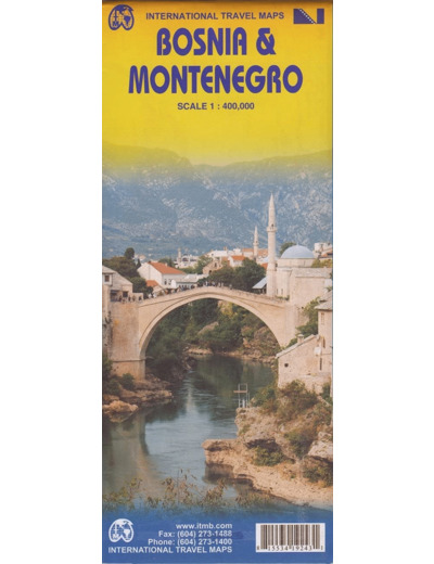 BOSNIA MONTENEGRO 1:400 000