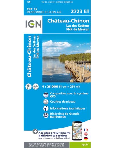 2723ET CHATEAU CHINON LAC DES SETTONS PNR DU MORVAN