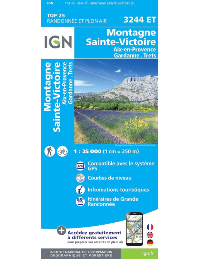 3244ET MONTAGNE SAINTE VICTOIRE AIX EN PROVENCE GARDANNE TRETS