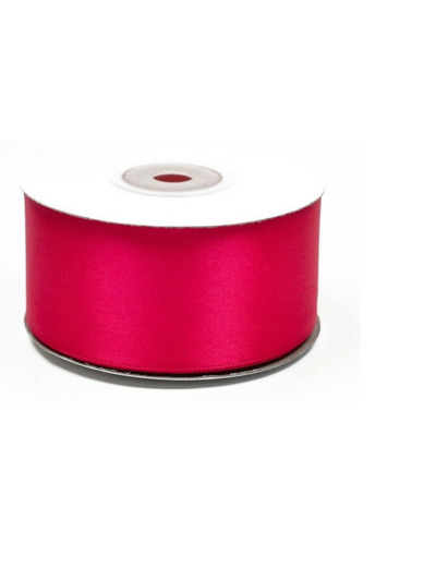 Ruban satin 38 mm de large bobine de 25 m fuchsia ref 187