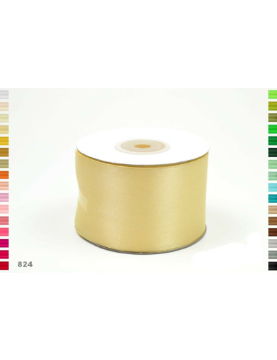 Ruban satin beige 824 largeur 50 mm