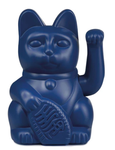 Lucky Cat Bleu foncé