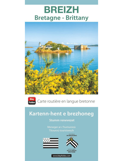 CARTE DE LA BRETAGNE EN BRETON