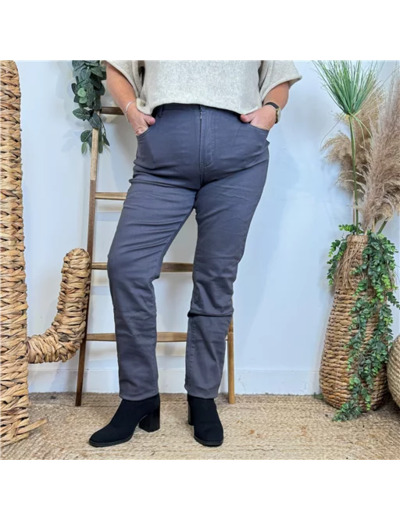 O651- Jean Slim Voggo T42-T50 (gris)