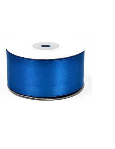 Ruban satin 38 mm de large bobine de 25 m bleu roi ref 352