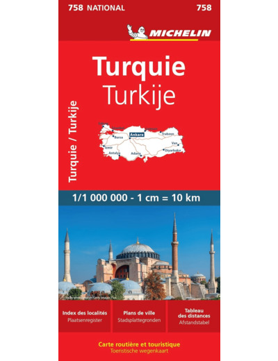 CARTE NATIONALE TURQUIE / TURKIJE