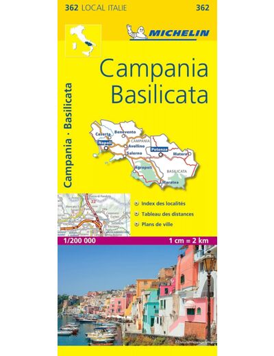 CARTE DEPARTEMENTALE CAMPANIA, BASILICATA