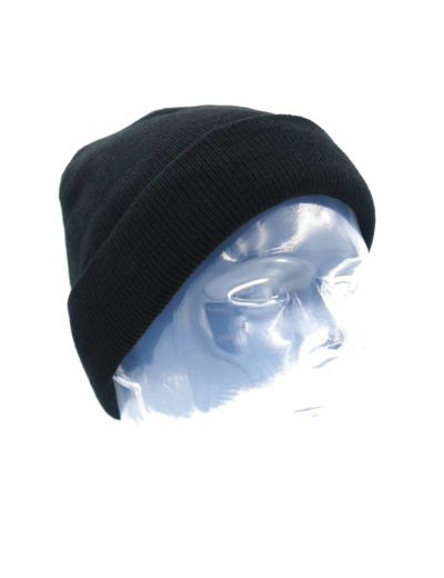 BONNET MILITAIRE MAILLE THINSULATE NOIR