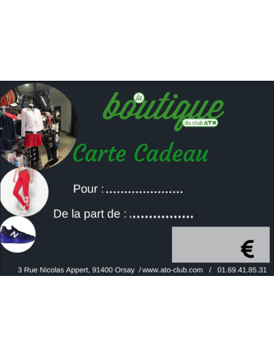 CARTE CADEAU La BOUTIQUE