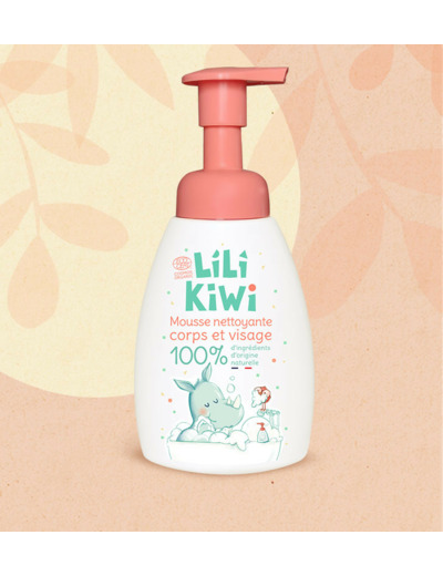 Mousse nettoyante visage et corps bébé - LiliKiwi