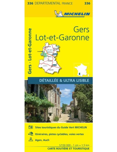 CARTE DEPARTEMENTALE FRANCE - CARTE DEPARTEMENTALE GERS, LOT-ET-GARONNE