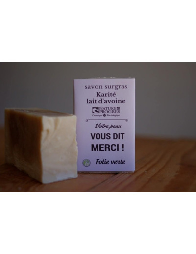 Savon surgras karité lait d’avoine