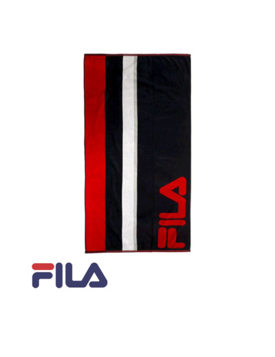 FILA BEACH TOWEL STRIPES DARK Blue/Red