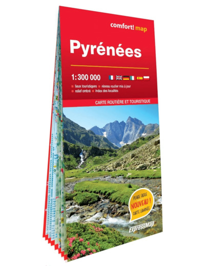 PYRENEES 1/300.000 (CARTE GRAND FORMAT LAMINEE)