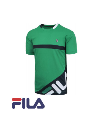 FILA TEE-SHIRT TORIN ParaGreen/Peacoat Blue