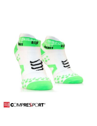 COMPRESSPORT STRAPPING SOCKS LOW CUT RACKET White