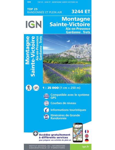 3244ET MONTAGNE SAINTE VICTOIRE AIX EN PROVENCE GARDANNE TRETS