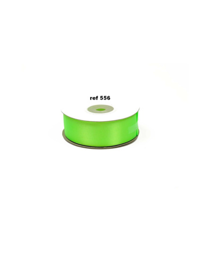 Ruban satin vert flash 556 largeur 25 mm