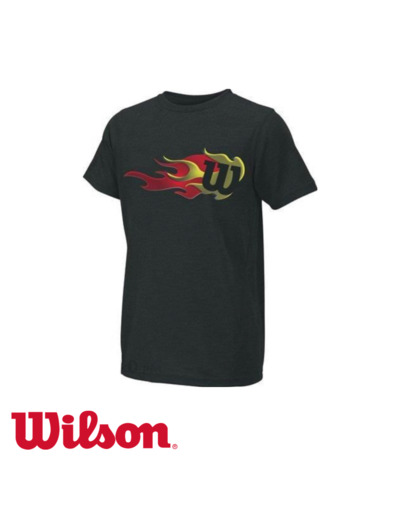 WILSON JR FLAME TEE-SHIRT Black