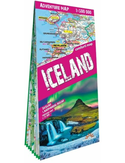 ISLANDE 1/500.000 (CARTE GRAND FORMAT LAMINEE D'AVENTURE TQ)