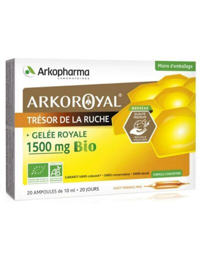 lot x 2 - Arkopharma Arko Royal Gelée Royale 1500 Mg Bio