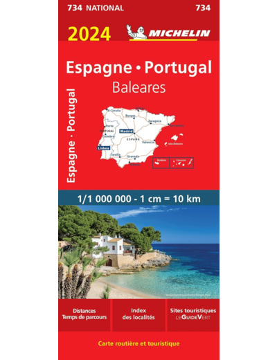 CARTE NATIONALE ESPAGNE, PORTUGAL 2024